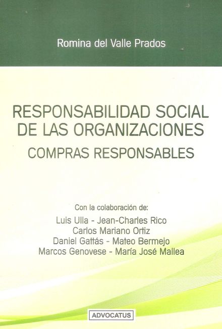 Tapa de Responsabilidad Social de las Organizaciones. Compras Responsables